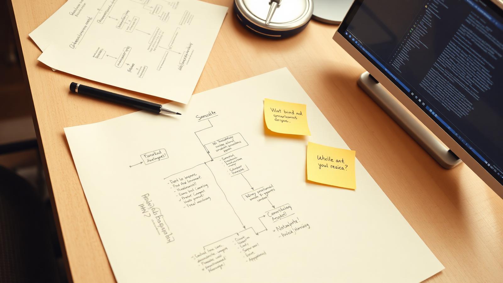 Progression diagram from regulatory knowledge and business and operational requirements, into a shared product model, roles and permissions, states and workflows, interface behaviour and engineering delivery.